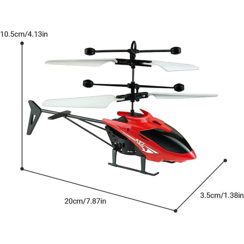 Helicóptero Volador RC para Niños – Control por Gestos, Sensor Inteligente y Luces LED Recargables