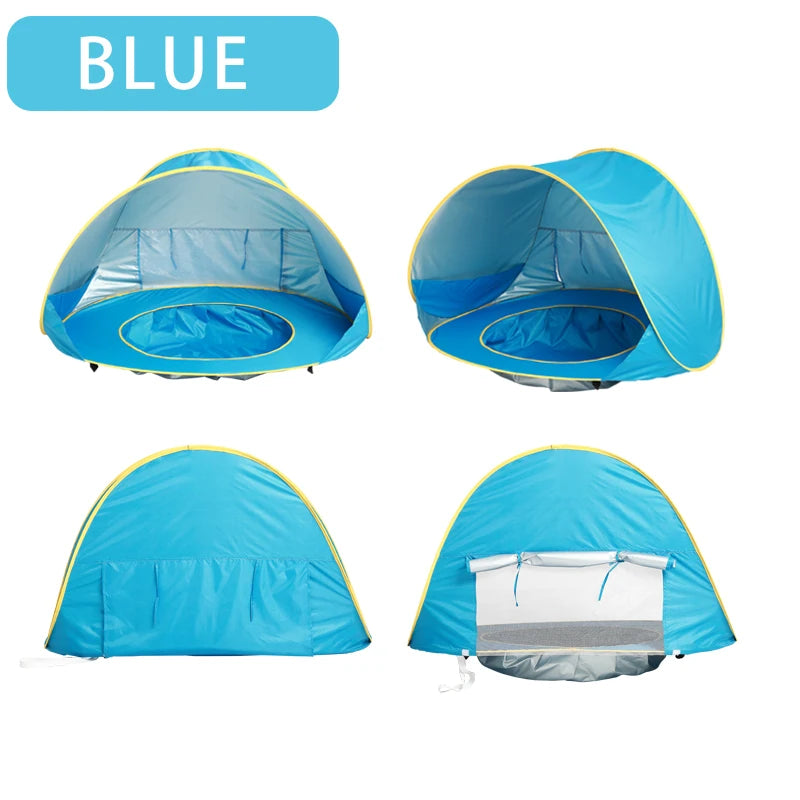 Tienda de Playa Infantil con Protección Solar UV y Piscina Integrada